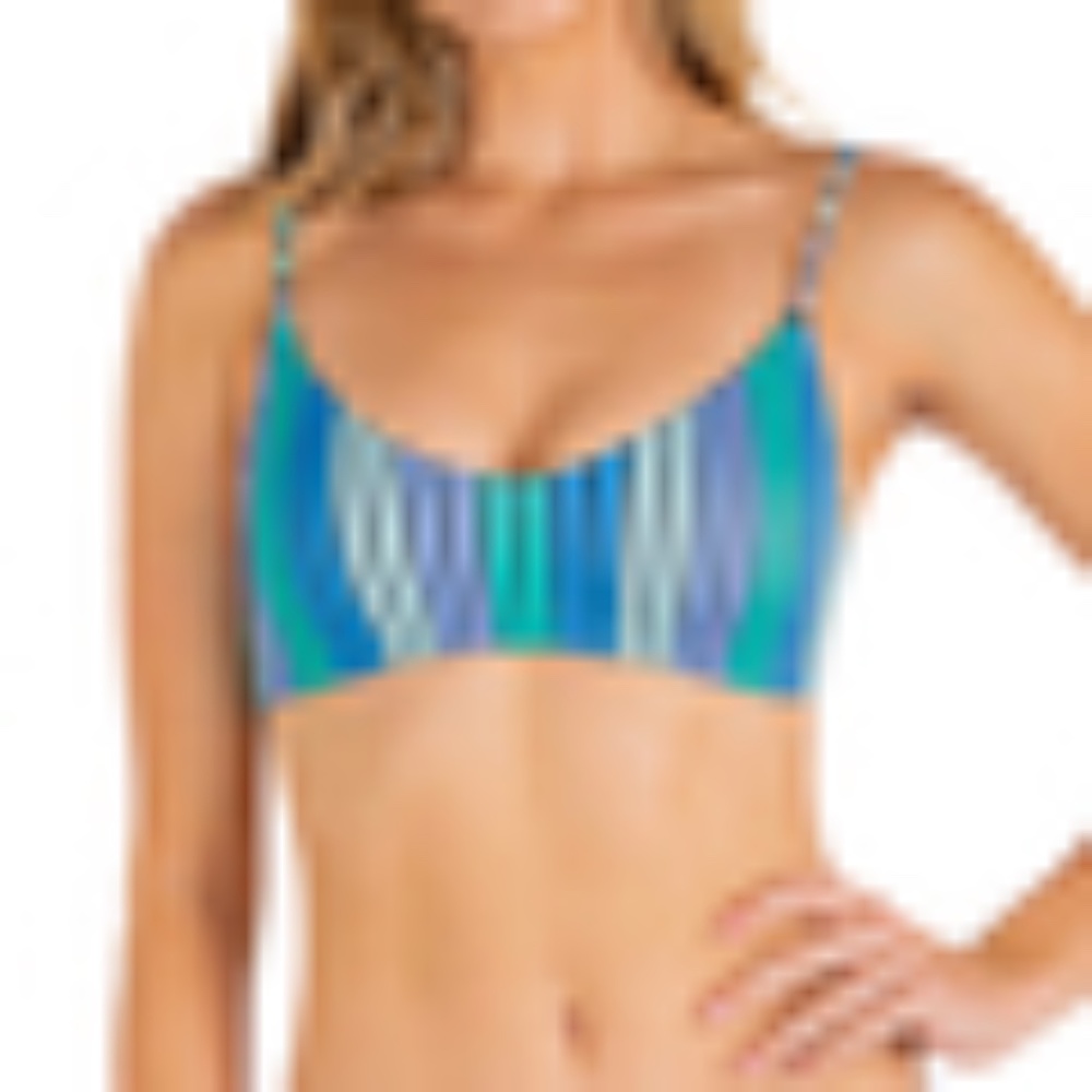 HURLEY Bombay Stripe Bralette Bikini Top - Picture 3 of 4
